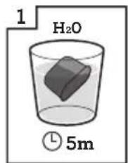 1 H₂O ① 5m