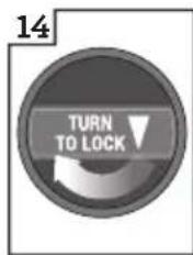 14 TURN TO LOCK