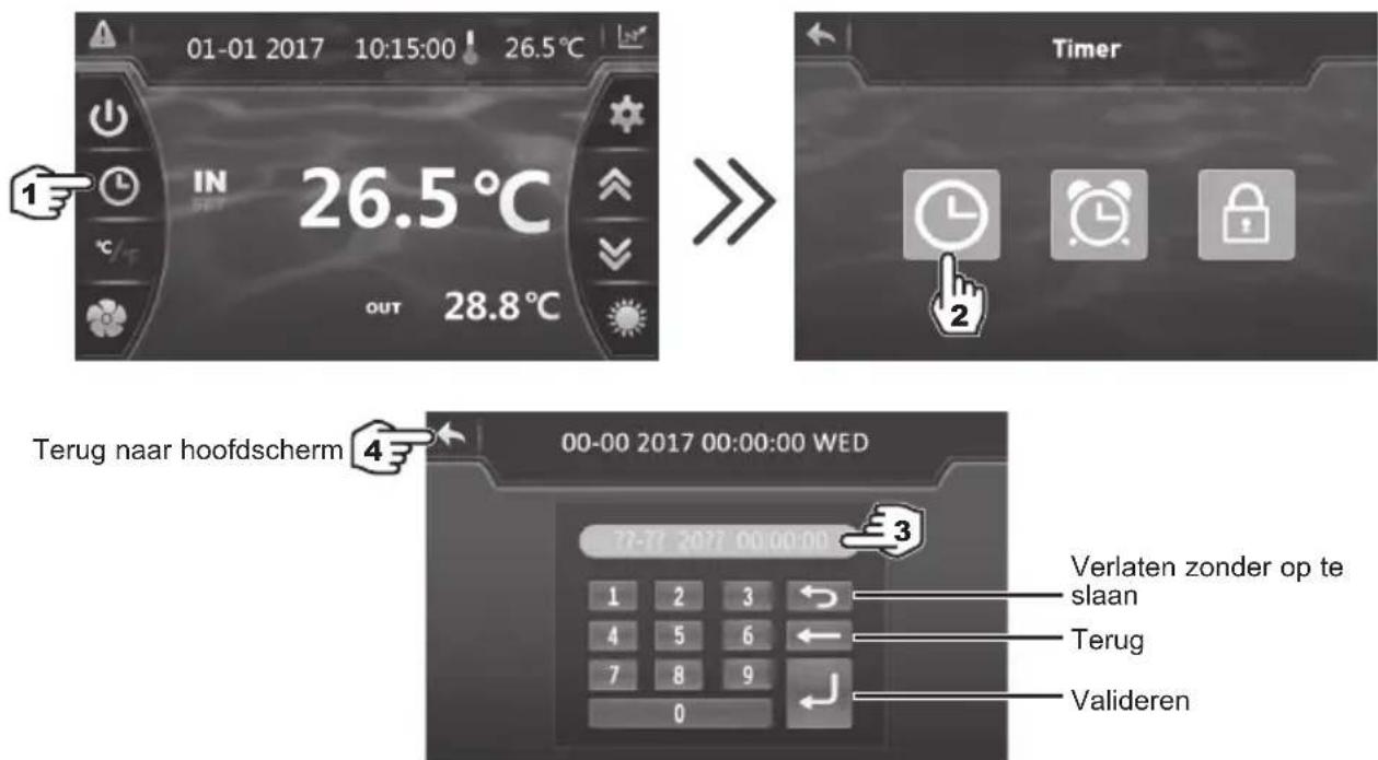 HAYWARD EnergyLine Pro Fi Heat - Instelling Datum en Tijd - 1