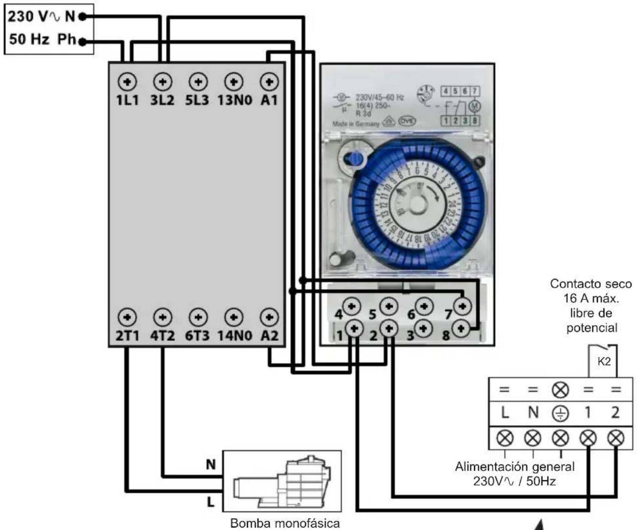 HAYWARD EnergyLine Pro Fi Heat - Conexiones con prioridad al calentador de bomba monofásico - 1