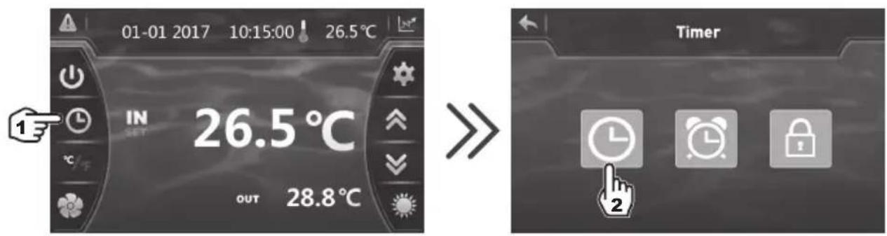 HAYWARD EnergyLine Pro Fi Heat - Setting the Date and Time - 1