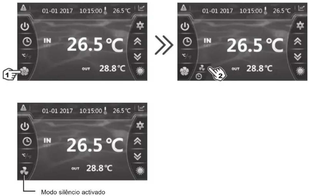 HAYWARD EnergyLine Pro Fi Heat - Ajustamento do modo SILÊNCIO - 1
