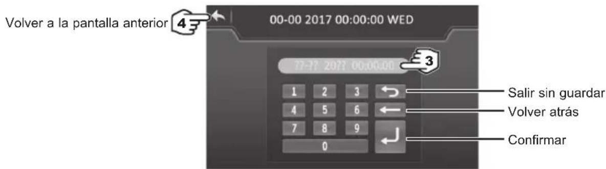 HAYWARD EnergyLine Pro Fi Heat - Ajuste de la fecha y de la hora - 2