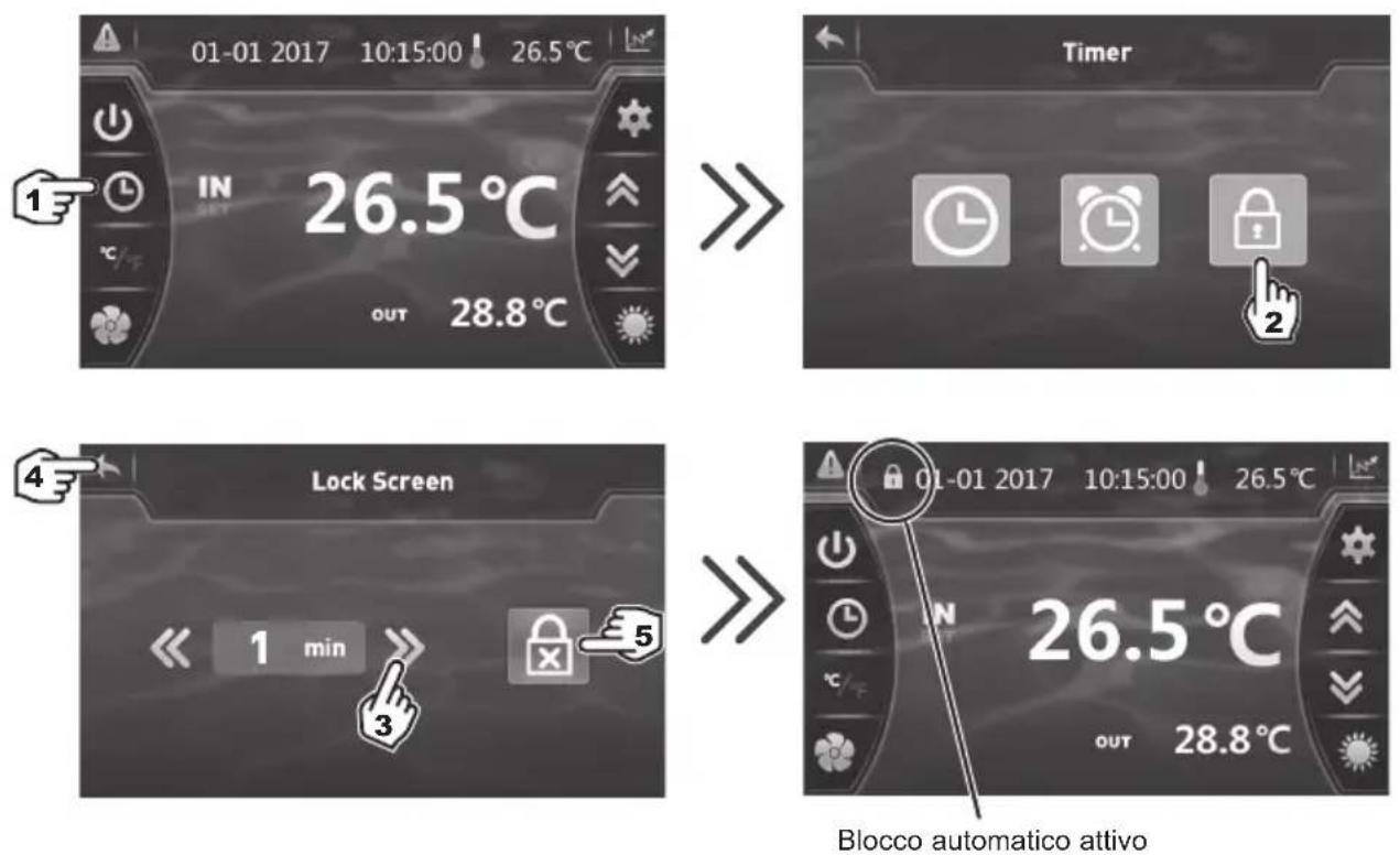 HAYWARD EnergyLine Pro Fi Heat - Blocco e sblocco del touch screen - 1