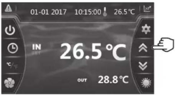 HAYWARD EnergyLine Pro Fi Heat - Установка и визуализация заданного значения - 1