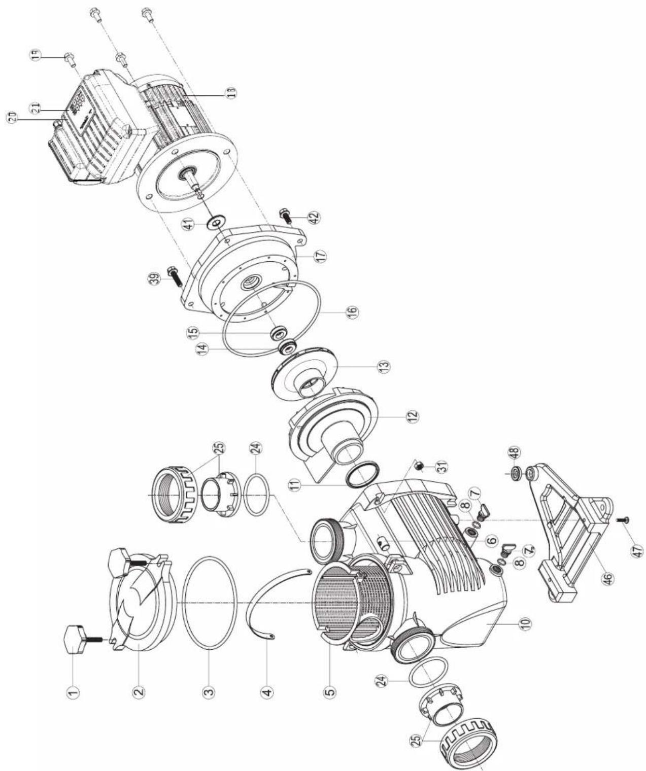 HAYWARD TriStar VSTD - E-FLO VSTD SERIES - 1