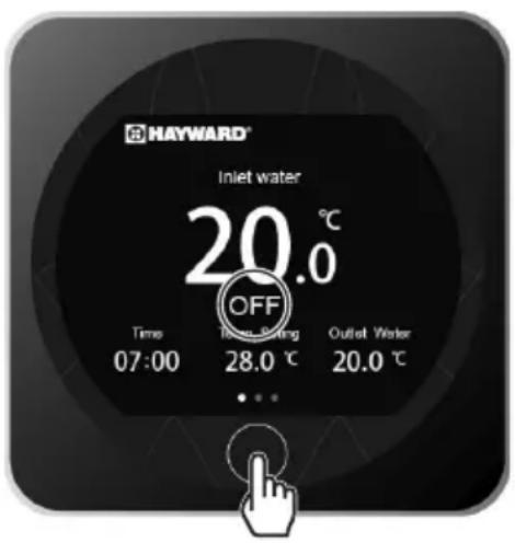 HAYWARD KPAC - Modo ON/MARCHA - 1