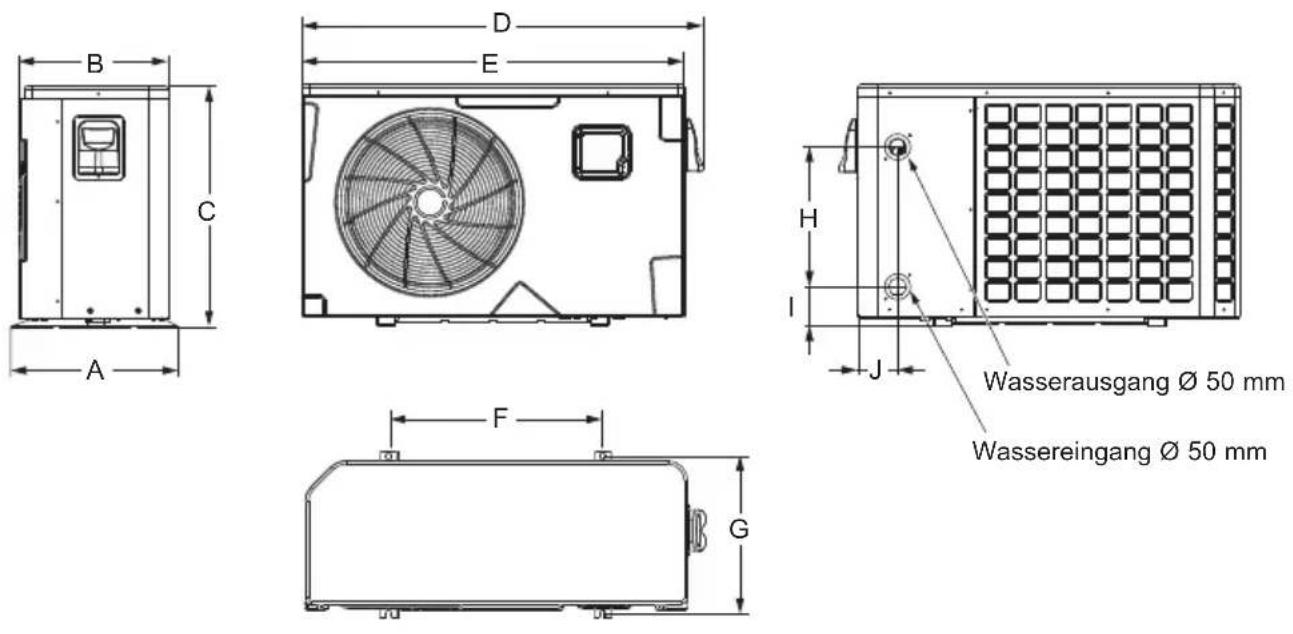 HAYWARD KPAC - Maße - 1
