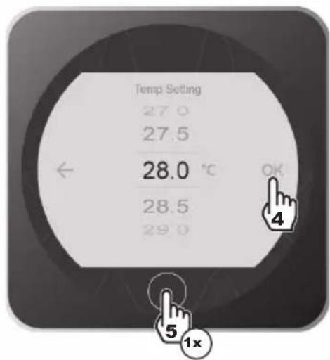 HAYWARD KPAC - Instelwaarde aanpassen - 6