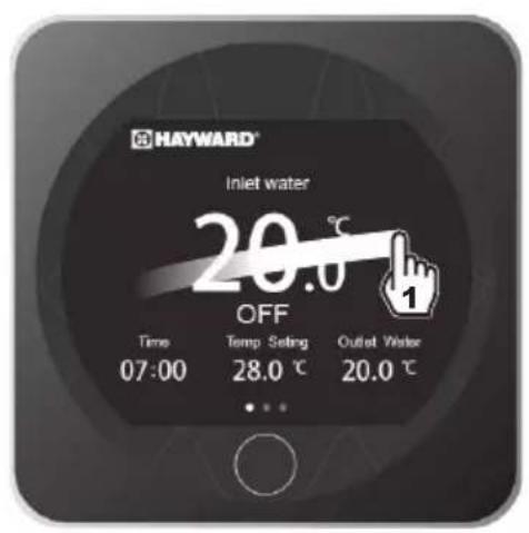 HAYWARD KPAC - Configuração de data e hora - 1