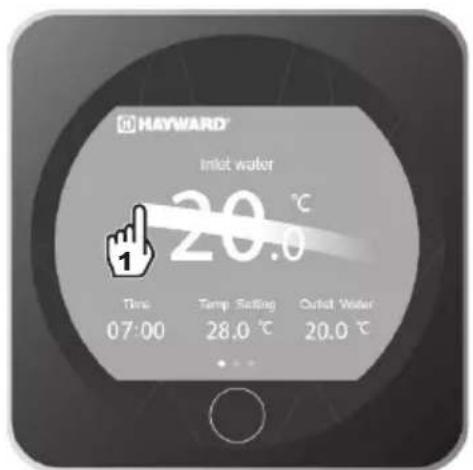 HAYWARD KPAC - Instelwaarde aanpassen - 1