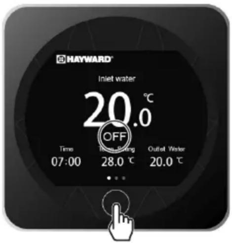 HAYWARD KPAC - Modo ON/FUNCIONAMENTO - 1