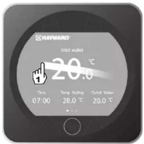 HAYWARD KPAC - Adjust setpoint - 1