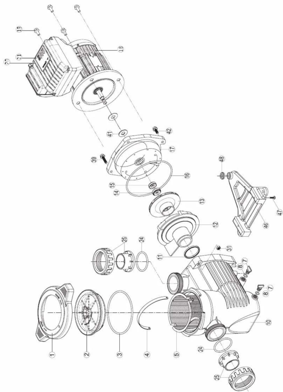 HAYWARD MaxFlo XL VSTD - K-FLO VSTD SERIES - 1