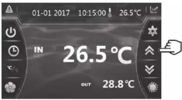 HAYWARD SumHeat Fi - Ajuste e visualização do ponto de ajuste - 1