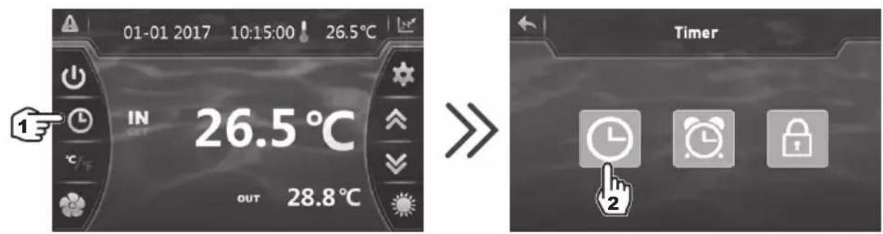HAYWARD SumHeat Fi - Setting the Date and Time - 1