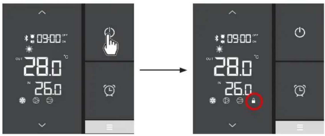 HAYWARD S.Line Pro Fi - Locking and unlocking the touch screen - 1