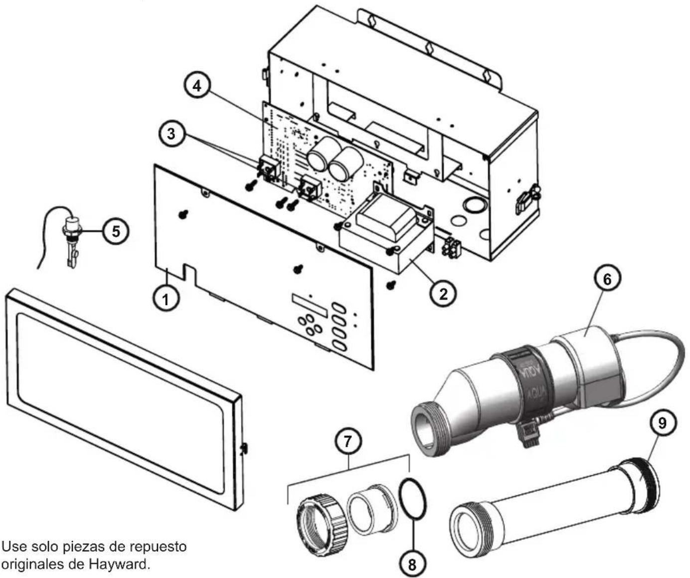 HAYWARD AquaRite Pro - Indicador Comprobar el sistema - 1