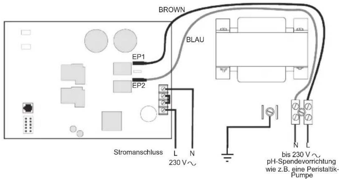 HAYWARD AquaRite Pro - Die Verkabelung des optionalen pH Spenders - 1