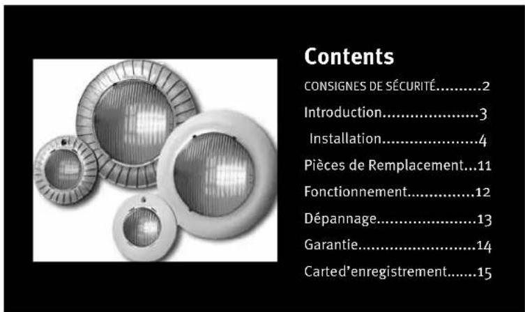 HAYWARD Universal ColorLogic - Guide d'installation et mode d'emploi - 1