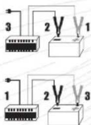 Absaar SM - 2- Pinza negativa (-), negra: - 1