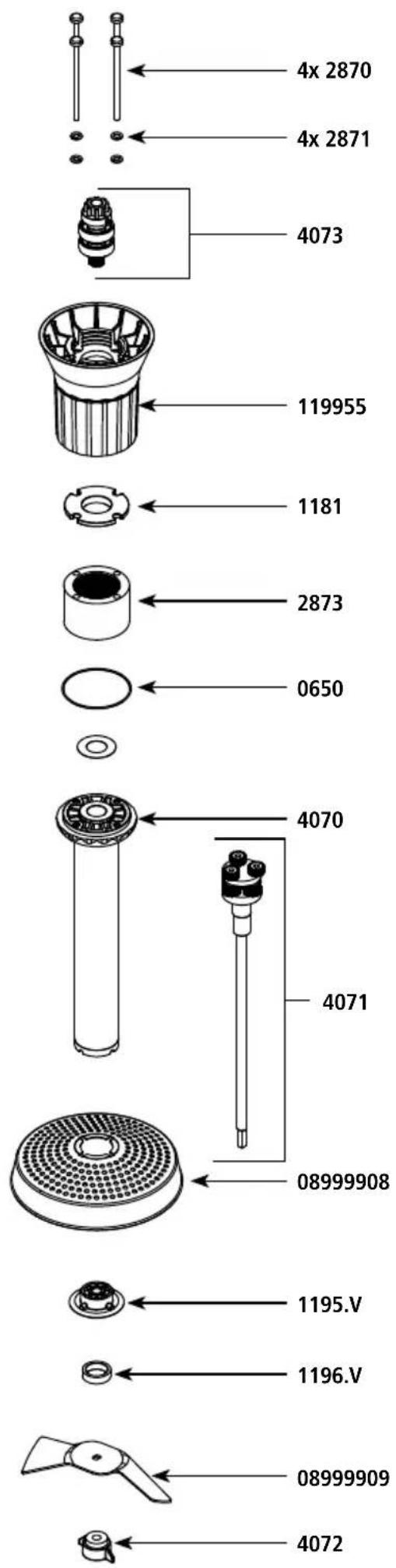 Dynamic Junior 551025 - AC066 - Pied Blender / Blender attachement / Turbostab / Blender / Blender / Blenderstaaf / Pé Blender / Sekoitussauva - 4