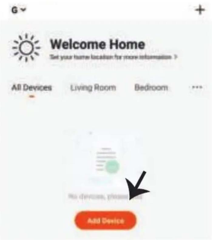 Welcome Home Set your home location for more information > All Devices Living Room Bedroom No devices please add Add Device