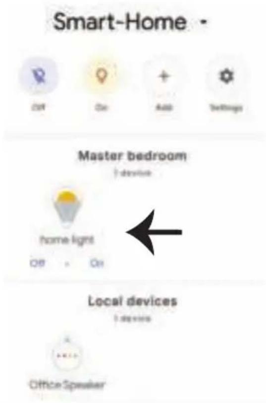 Smart-Home - Master bedroom home light Local devices Office Speaker