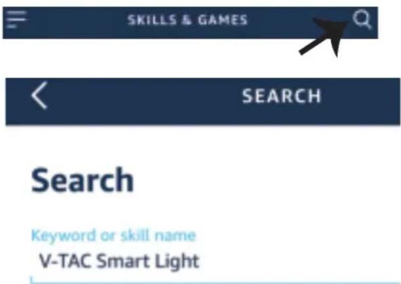 SKILLS & GAMES SEARCH Search Keyword or skill name V-TAC Smart Light