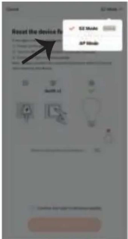 Reset the device for SC Mode AP Mode
