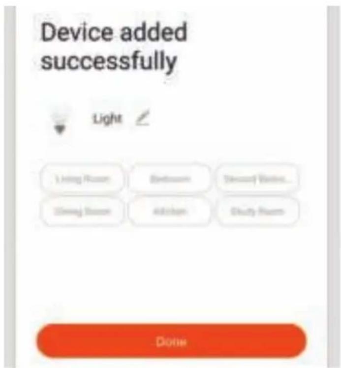 Device added successfully Light Living Room Bedroom Doway Room... Living Room Addison Study Room Done