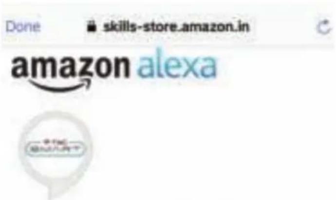 Done skills-store.amazon.in amazon alexa