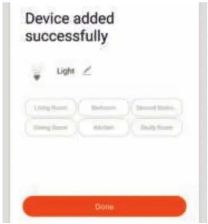 Device added successfully Light Living Room Bedroom Ground Window... Moving Room Addroom Study Room Done
