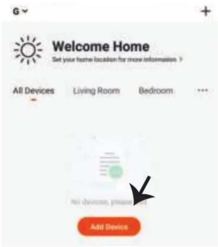 G Welcome Home Set your home location for more information > All Devices Living Room Bedroom ... Add Device.