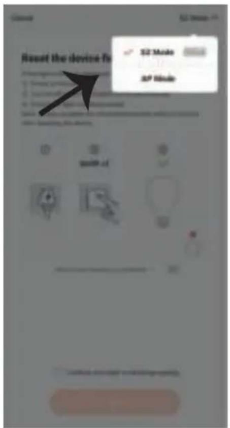 Reset the device to S2 Mode S2 Mode