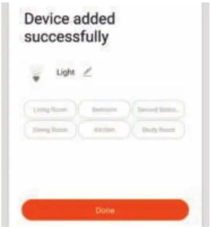 Device added successfully Light Living Room Doomom Second Floor... Driving Room Addition Study Room Done