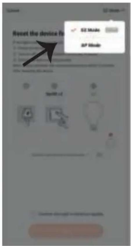 Reset the device for S2 Mode S7 Mode