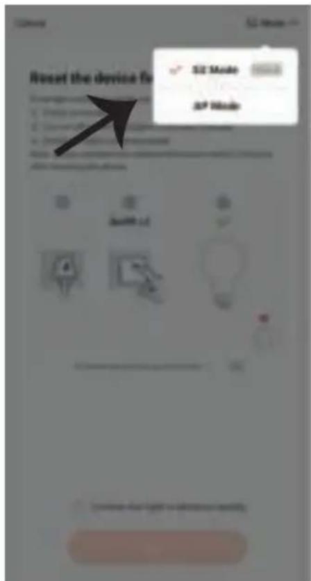 Reset the device for S2 Mode XP Mode