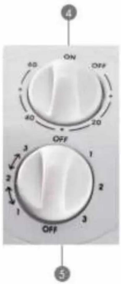 ON OFF 40 40 20 OFF 3 1 2 1 3 OFF 5