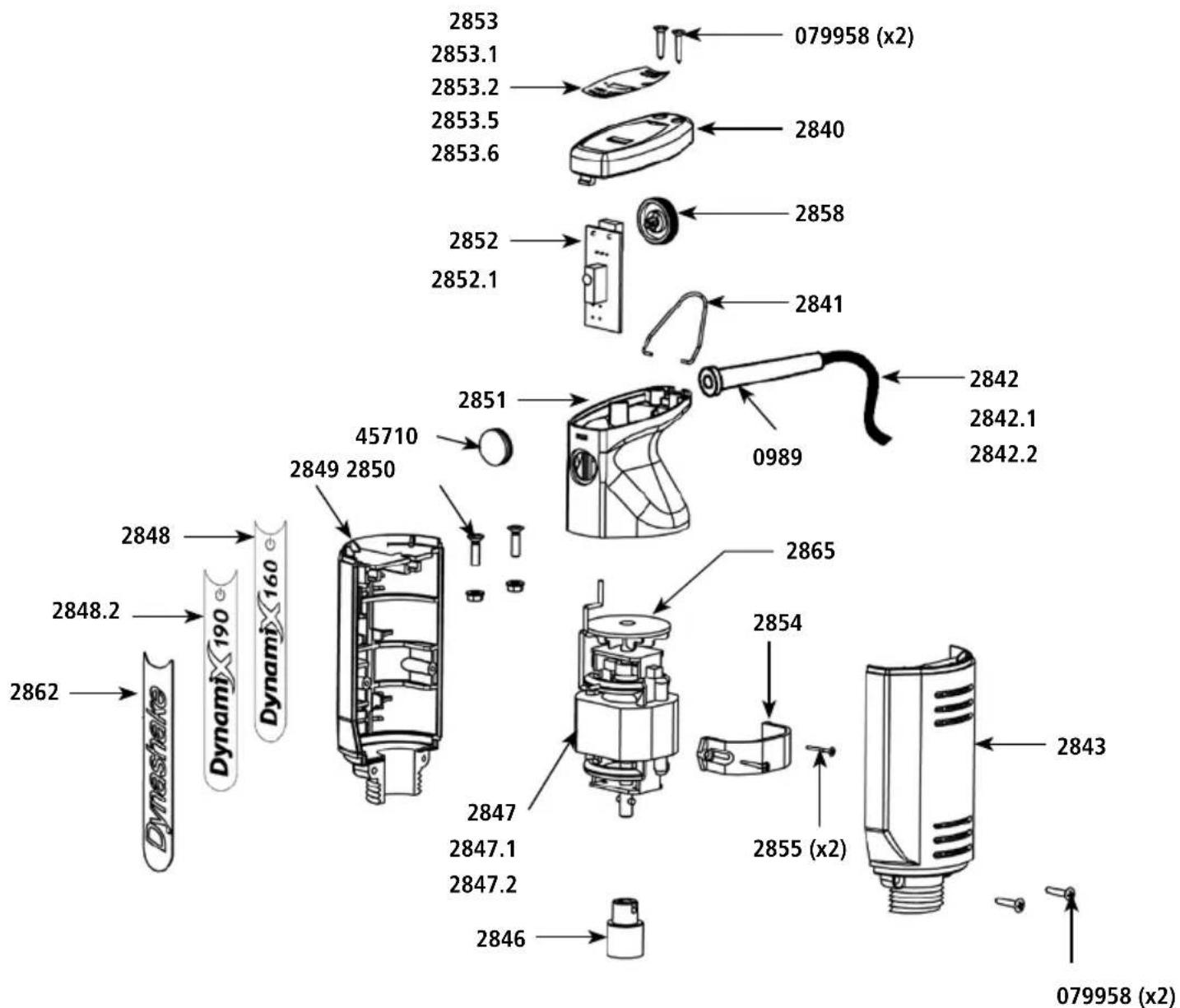 Dynamic Dynamix 551050 - Eclaté - Nomenclature / Schematic and part list / Explosionszeichnung - Stückliste / Esploso ricambi / Esquema - Nomenclatura / Gedemonteerd aanzlicht - Nomenclatuur / Inicio - Nomenclatura / Rajahdyskuva - nimikkeet - 1