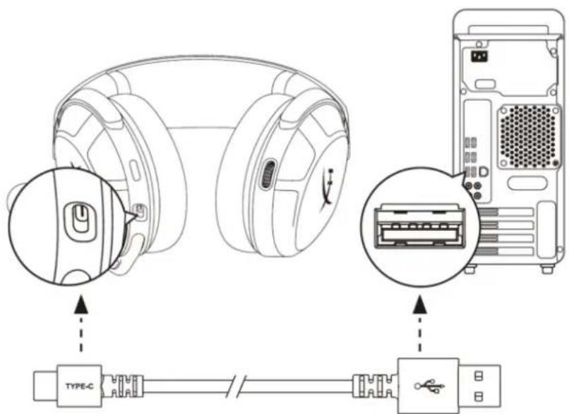 HYPERX Cloud Stinger 2 Wireless - Charging the Headset - 1