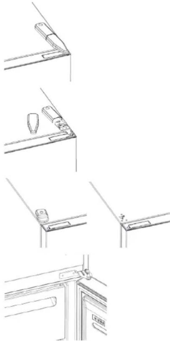 CANDY CCE3T618FWK - AJTO NYITÁSANAK VALTÁSA Szükséges szerszámok: Elektromos csavarhúzó - 1