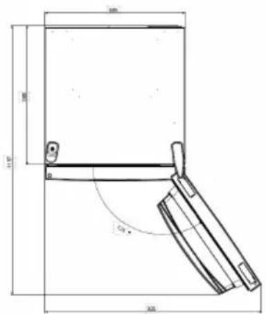 CANDY CCE3T618FWK - Platzbedarf - 1