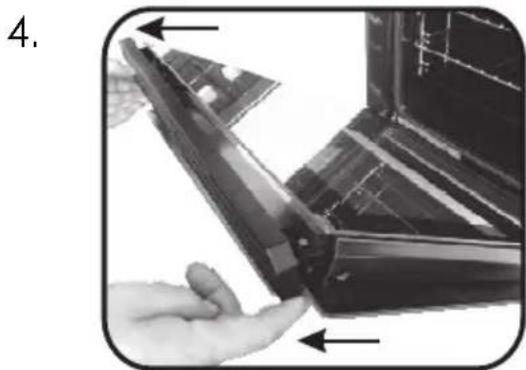 CANDY FCXNE828X WIFI - RIMOZIONEE PULIZIA DELLA PORTA IN VETRO - 7