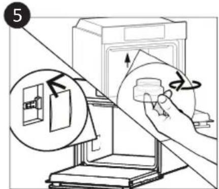 CANDY FIDC X625 L - Changing the Bulb (A seconda del modello del forno.) - 5