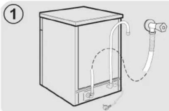 CANDY CI 3E7L0W - WATER CONNECTION - 1