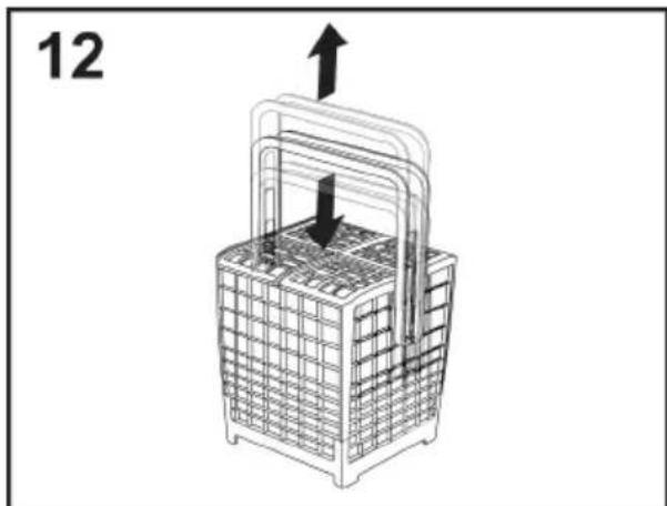 CANDY CI 3E7L0W - Cutlery basket (only on some models) - 2
