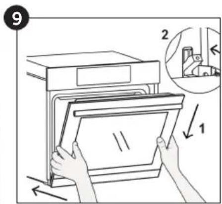 CANDY FIDC X265 - Entfernen und reinigen der glastür (je nach Modell) - 9