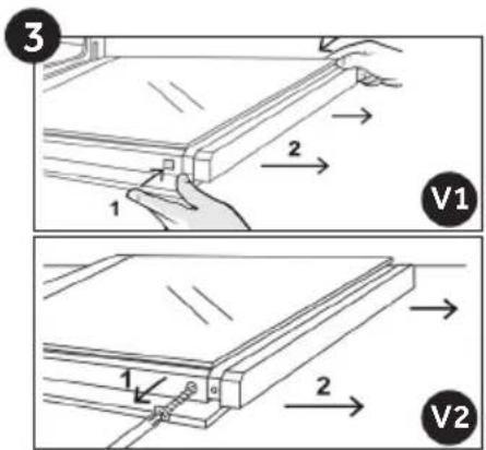 CANDY FIDC X265 - Lasi-oven irrotus ja puhdistus (Unimallista riippuen.) - 3