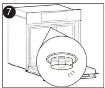 CANDY FIDC X265 - Schimbarea Becului (in functie de modelul cuptorului.) - 7